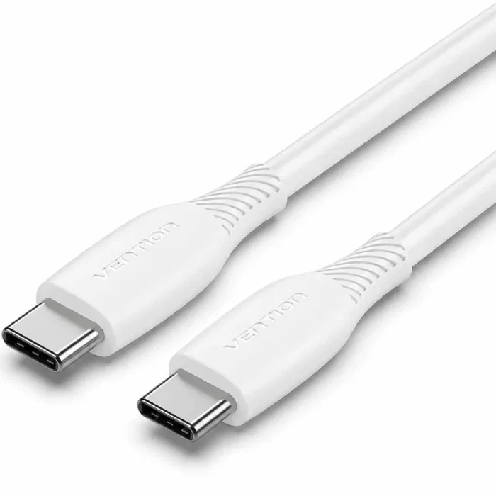 Vention Cable USB-C a USB-C TRVWF 60W 1m Blanco